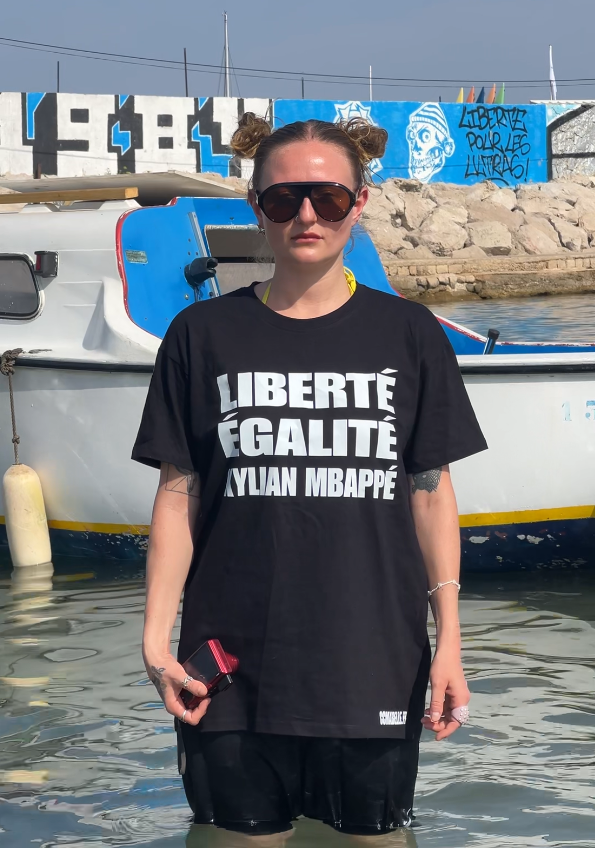 teeshirt "LIBERTE EGALITE KYLIAN MBAPPE"